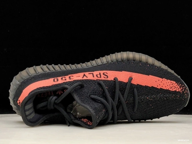 Black 350 Boost Core V2 Yeezy Adidas Red BY9612 0902
